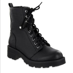 Mia indigo combat boot